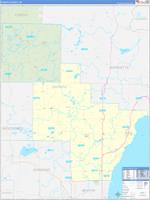 Oconto, Wi Carrier Route Wall Map
