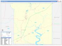 Ottawa, Ok Carrier Route Wall Map