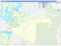 Pierce, Wa Wall Map Zip Code