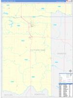 Pottawatomie, Ok Carrier Route Wall Map