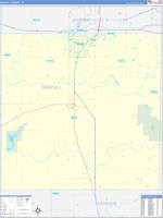 Randall, Tx Carrier Route Wall Map