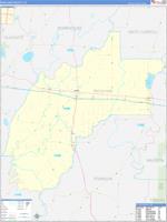 Richland Parish (), La Wall Map
