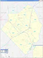 Robeson, Nc Wall Map Zip Code