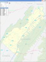 Shenandoah, Va Wall Map