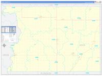 Sioux, Ia Wall Map Zip Code