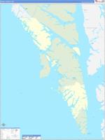 Sitka Borough (), Ak Carrier Route Wall Map