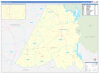 Stanly, Nc Wall Map Zip Code