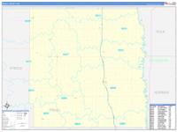 Traill, Nd Wall Map Zip Code