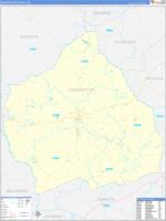 Washington County, GA Wall Map Premium Style by MarketMAPS - MapSales