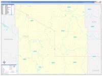 Wells, Nd Wall Map