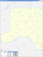Whitman County, WA Wall Map Premium Style by MarketMAPS - MapSales
