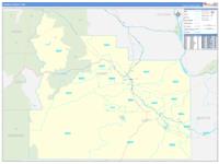 Yakima, Wa Wall Map Zip Code