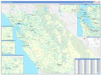 California Central Wall Map