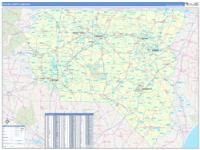 North Carolina Central Wall Map