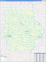 Iowa Eastern Wall Map