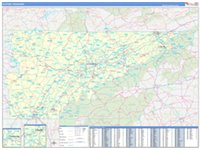 Eastern Wall Map
