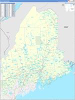 Maine Northern Wall Map