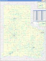 Texas North Western Wall Map