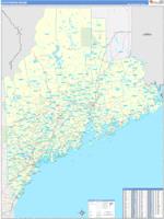 Maine Southern Wall Map