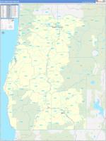 Oregon South Western Wall Map