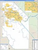Ada, Id Carrier Route Wall Map