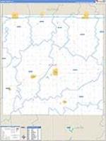 Adair, Ia Carrier Route Wall Map