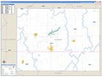 Adams, Ia Carrier Route Wall Map