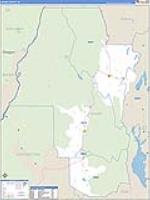 Adams, Id Carrier Route Wall Map