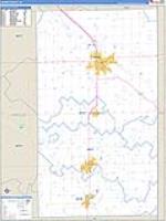 Adams, In Carrier Route Wall Map