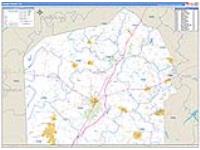 Adams, Pa Carrier Route Wall Map