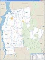 Addison, Vt Carrier Route Wall Map