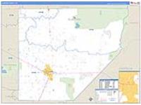 Alamosa, Co Carrier Route Wall Map
