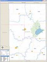 Alfalfa, Ok Carrier Route Wall Map