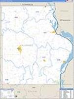 Allamakee, Ia Carrier Route Wall Map