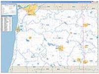Allegan, Mi Carrier Route Wall Map