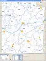 Allegany, Ny Carrier Route Wall Map