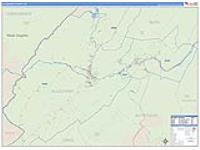 Alleghany, Va Carrier Route Wall Map