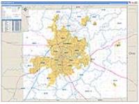 Allen, In Carrier Route Wall Map