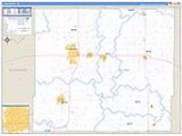 Allen, Ks Carrier Route Wall Map