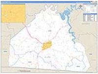 Allen, Ky Carrier Route Wall Map