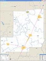 Allen Parish (), La Carrier Route Wall Map