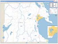 Alpena, Mi Carrier Route Wall Map