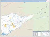 Amador, Ca Carrier Route Wall Map