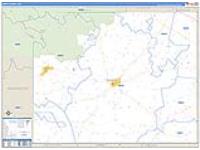 Amite, Ms Carrier Route Wall Map