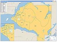 Anchorage Borough (), Ak Carrier Route Wall Map