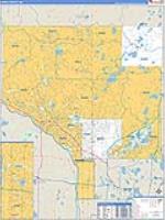 Anoka, Mn Carrier Route Wall Map