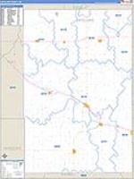 Antelope, Ne Carrier Route Wall Map