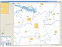 Appanoose, Ia Carrier Route Wall Map
