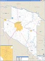 Appling, Ga Carrier Route Wall Map