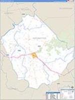 Appomattox, Va Carrier Route Wall Map